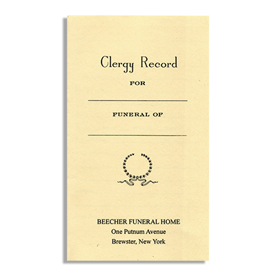 Clergy Record