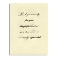 In Grateful Appreciation with Gold Cross on front and Thank you sentiment on inside - Image 2