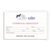 Pet Cremation Communal Label