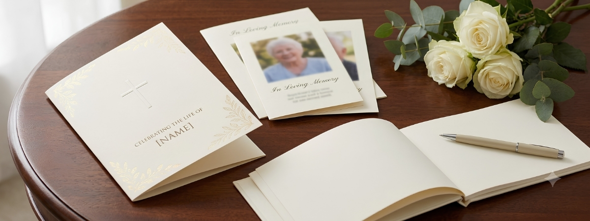 High Quality Funeral Stationery