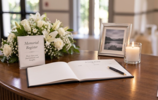 Memorial Register Books at Funeral Services