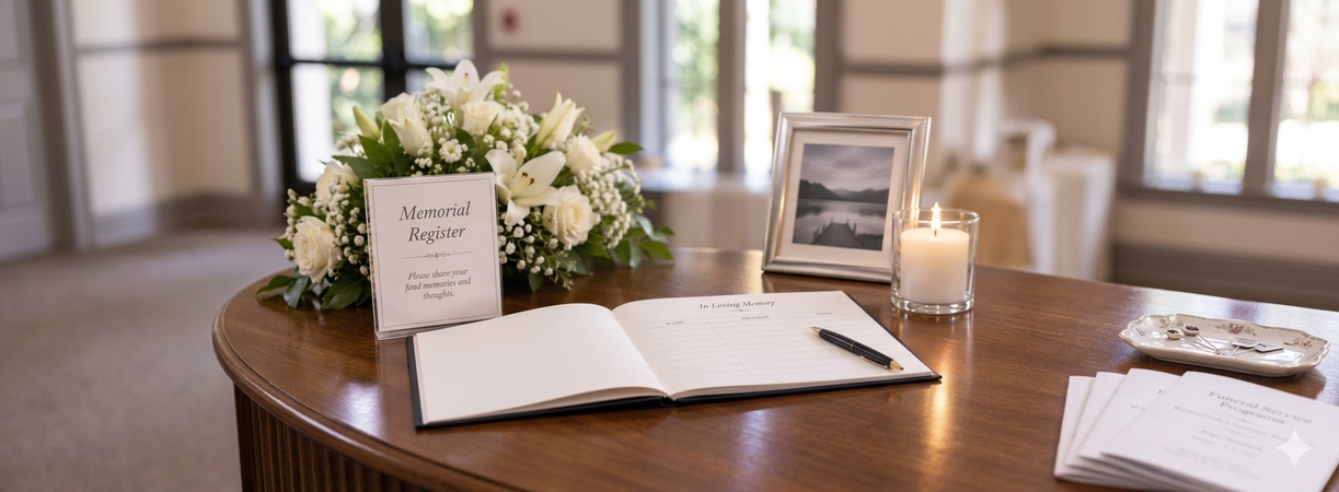Memorial Register Books at Funeral Services Memorial Register Books at Funeral Services